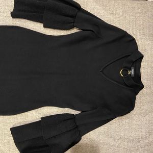 XOXO black midi dress